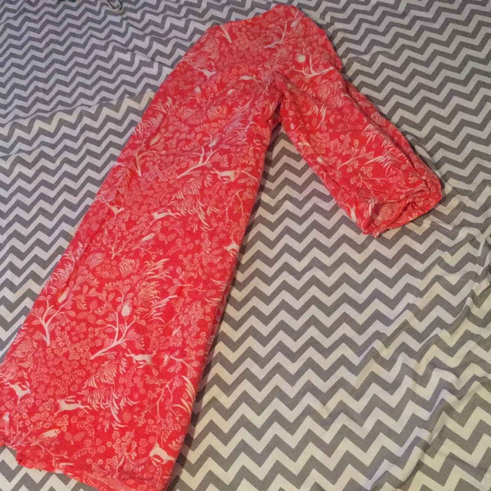 Orange/pink spring dress